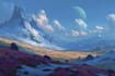 do scifi or fantasy digital art illustration