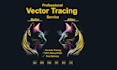 do manual vector tracing, logo image