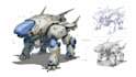 draw amazing character mecha robot illustration