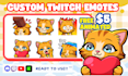 draw custom emotes for twitch, discord for stream