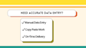 accurate data entry, copy paste and web research