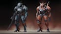 design sci fi mecha and robot concept art