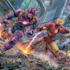 custom comic book character and action scene for you