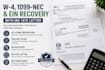 prepare w4, 1099 nec and help recover your ein with irs 147c