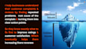 improve customer satisfaction to increase revenue