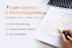 provide quality copy editing and proofreading skills