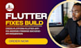 build cross platform flutter app ios android firebase backend api integration