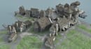 sculpt 3d modular terrain, 3d terrain building, 3d medieval, ttrpg environment