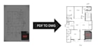 convert 2d drawing in auto cad or create 2d colored plan