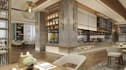 visualize 3d fine dining restaurant,cafe,kitchen design,bar counter rendering