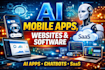 create ai mobile apps, websites and softwares