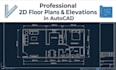 draft 2d floor plan elevation blueprint construction draw architecture autocad