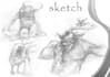 draw rough sketch or concept sketch from your idea