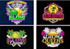 do unique modern softball team logo design