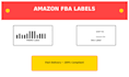 create amazon fba item labels  and fnsku barcodes