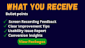 review your website usability and provide video feedback