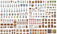 do retro pixel art animation sprite sheet pixel game art pixel map 2d game asset