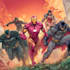 create  fantasy superhero action comic story illustrations