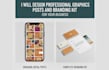 professional social media posts branding kit for  business