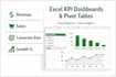 create KPI and excel dashboard pivot tables and chart