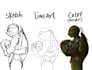 draw a character design, illustrations for oc or sketch