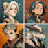 design a dnd party art and group art