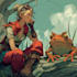create fantasy superhero adventure comic illustrations