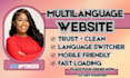 multilanguage website, multilingual business site, international website