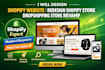 design shopify website redesign shopify store dropshipping store revamp