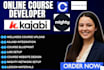 create course content, curriculum and lesson materials for kajabi