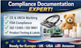 provide ce marking ukca fda and iso certification compliance documentation