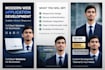 develop a responsive and modern web application
