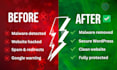 fix hacked wordpress, remove malware and blacklist