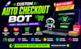 build a custom auto checkout bot, pokemon bot, auto purchase bot, lazada bot