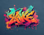 design cool graffiti art for your logo or name