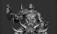 create 3d character model, 3d figure, game character, warhammer, 3d miniature