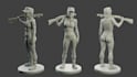 sculpt 3d action figure, 3d character, miniature, 3d statue, collectible figure