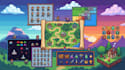 draw retro 2d pixel art pixel character spritesheet animation pixel map tileset