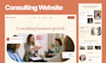 build coaching or consulting website using wix, squarespace or webflow