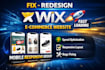 fix wix mobile view responds redesign wix ecommerce website for fast loading