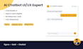 design ai chatbot UI UX for website