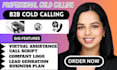 do b2b cold calling and appointment setting for real estate and cleaning busines