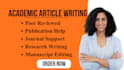do academic article writing with peer reviewed journal submission support