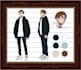 design 2d character concept with expressions and poses