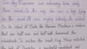 professional handwritten letters and notes