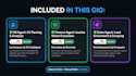 create an ai agency landing page with integrated examples