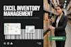 create an excel inventory management and warehouse system with barcode