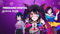 draw a digital illustration in anime style