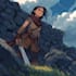 illustrate dnd character with fantasy style