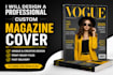 design an eye catching modern magazine cover